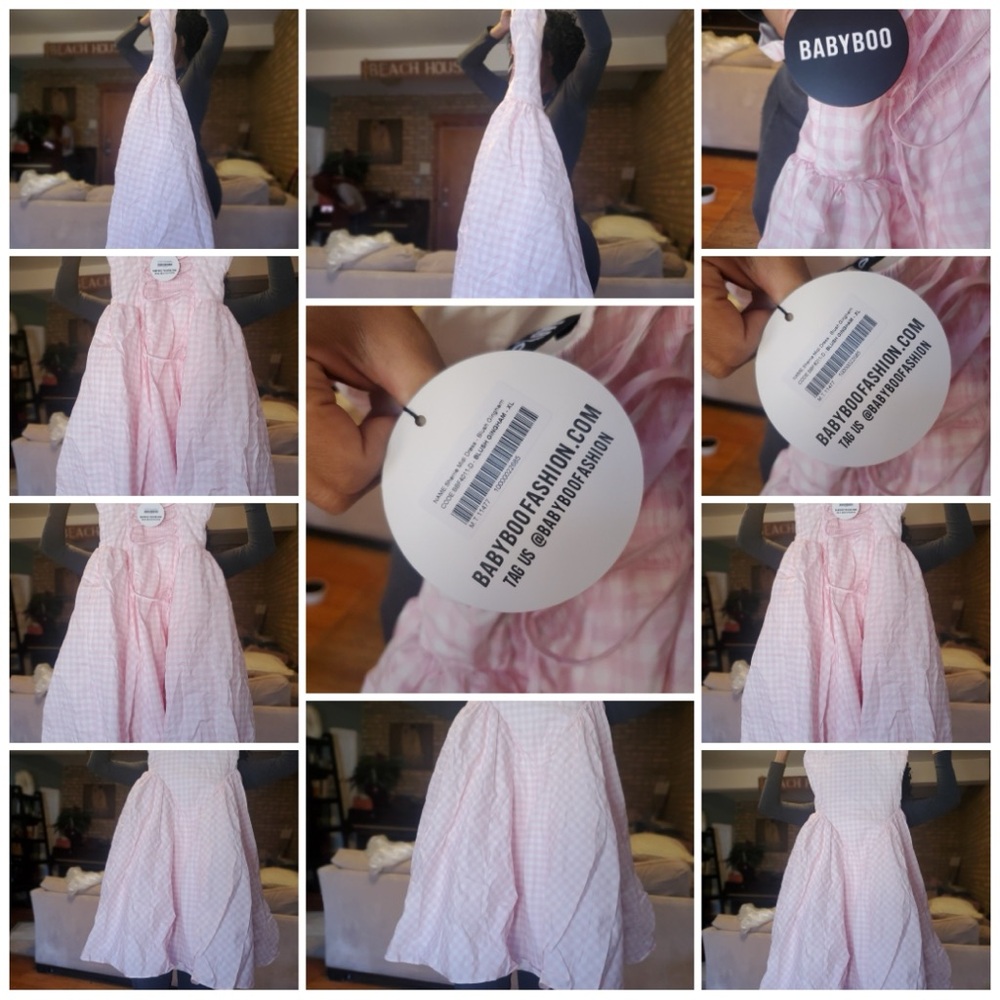 Babyboo Pink Gingham Dress